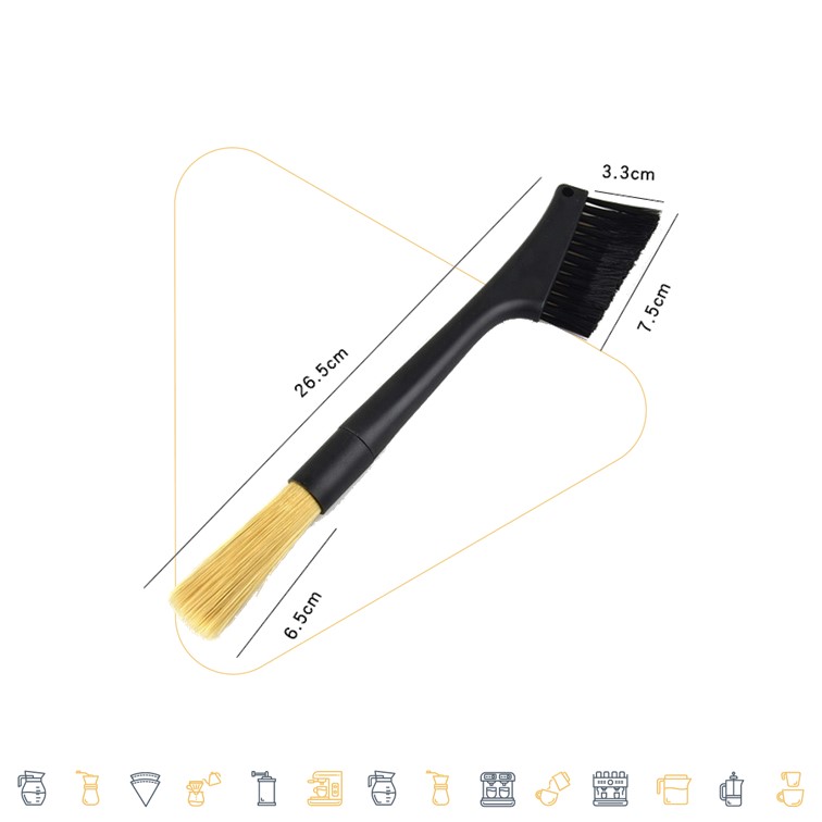 Cafemasy Double Head Coffee Grinder Brush
