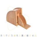 Cafemasy Wooden Coffee Filter Paper Holder with Acrylic Lid