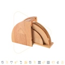 Cafemasy Wooden Coffee Filter Paper Holder with Acrylic Lid