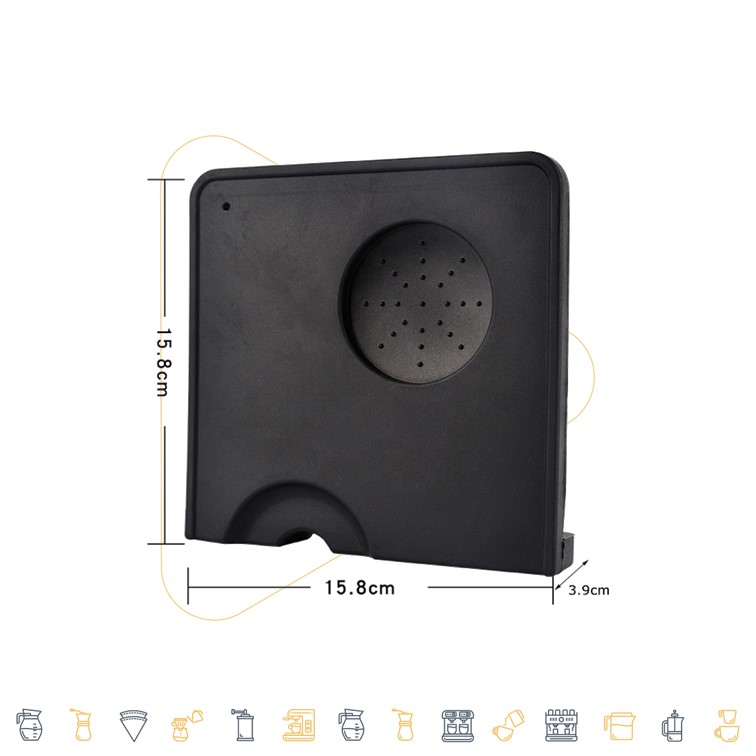 Cafemasy Square Silicone Corner Tamping Mat