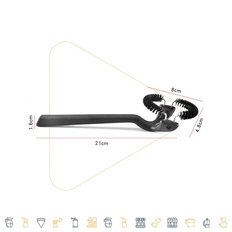 Cafemasy 360 Degree Cleaning Grouphead Brush