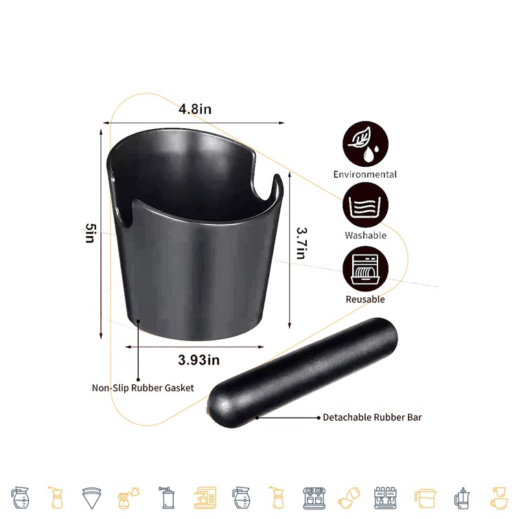 Cafemasy Plastic Mini Knock Box