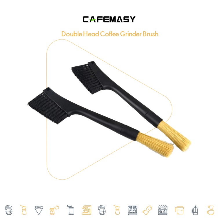Cafemasy Double Head Coffee Grinder Brush