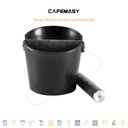 Cafemasy Plastic Mini Knock Box with Metal Bar