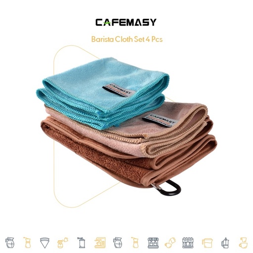 Cafemasy Barista Cloth Set 4 Pcs
