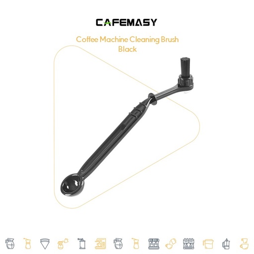 Cafemasy Coffee Machine Cleaning Brush Black