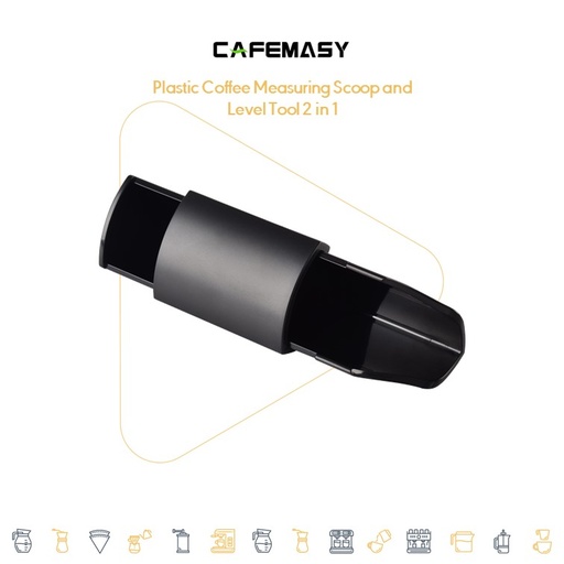 Cafemasy Plastic Coffee Measuring Scoop and Level Tool 2 in 1