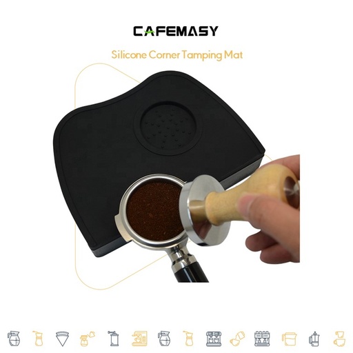 Cafemasy Silicone Corner Tamping Mat