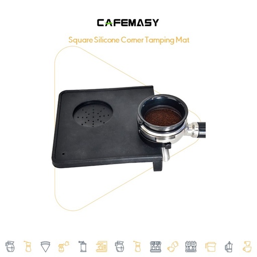 Cafemasy Square Silicone Corner Tamping Mat