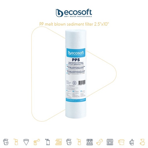 Ecosoft PP5 Meltblown Sediment 10" 5 Micron
