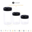 Timemore Vacuum Preservation Glass Sealed Jar Black Lid