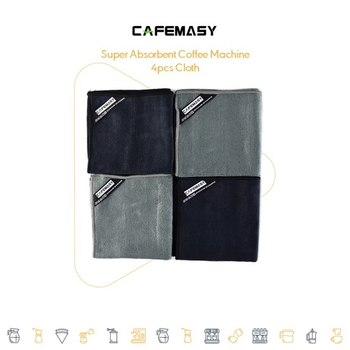 Cafemasy Super Absorbent Coffee Machine 4pcs Cloth